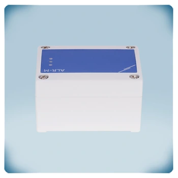 Звукова и светлинна сигнализация за вентилация и отопление  в сива пластмасова кутия