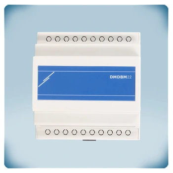 Modbus разклонителна кутия за монтаж на DIN шина, 10 RJ45 + 12 RJ12 гнезда