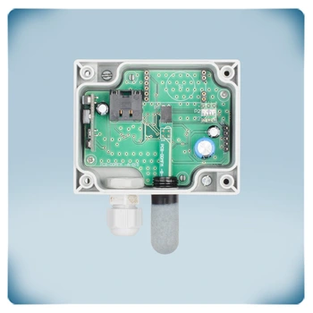 Modbus RTU DC трансмитер външен монтаж t rh температура влажност осветеност