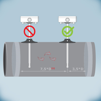 Монтаж на сензор за СО2 и барометрично налягане във въздуховод