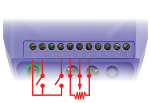Frequency inverter connecting