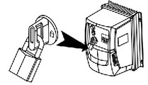Frequency inverters with integrated control switches