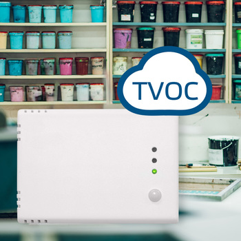 Room sensor for measuring TVOC