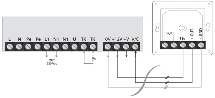 Traforegler anschliessen mit Potentiometer