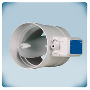 runder motorisierter Volumenstromregler mit Druckregelung | 125 mm