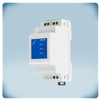 konvertieren von Modbus Signale zu Analogsignale DIN-Schiene