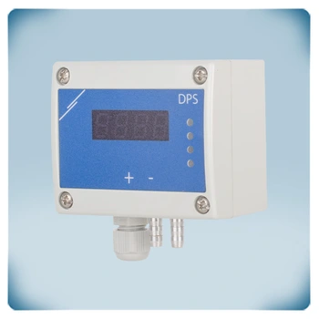 Drucksensor 1000 Pa mit Display und LED-Anzeige 24 V