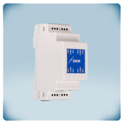 DIN-Schiene, blaues Label, Plastikgehäuse