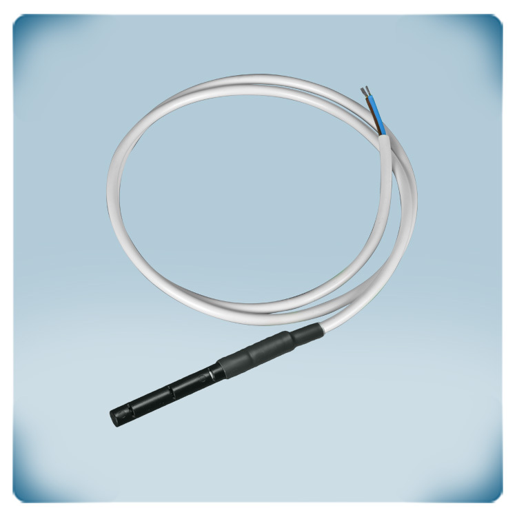 Temperatursonde, Plastikröhre 89 x 8 mm, PTC 500 Ω, 1 m Kabel
