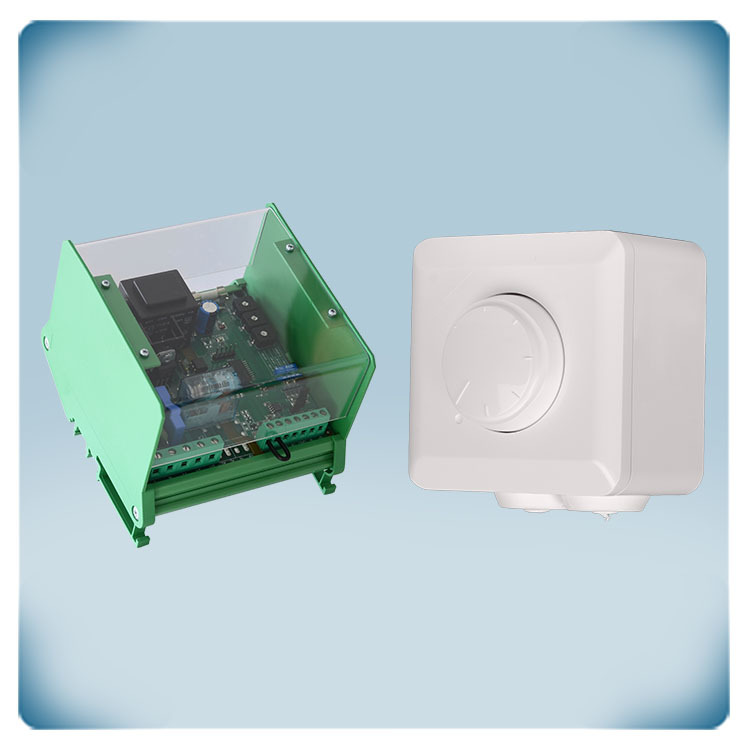 elektronischer Drehzahlsteller grünes Gehäuse, Potentiometer weisses Gehäuse