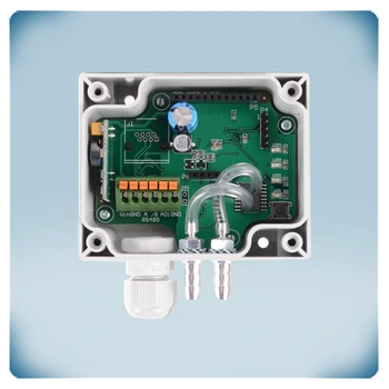 Differenzdruckmessung für Einsatz in Reinraumtechnik oder Grossküchen mit Modbus und IP65