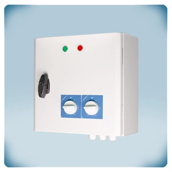 Steuerung der Ventilatordrehzahl über zwei 5-Stufen-Schalter für Drehstromventilatoren 6 A