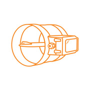 Circular motorised dampers
