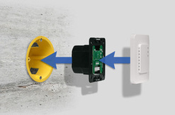 Sensor air quality flush mounting