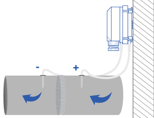 Pressure relay mounting