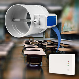 CO2 sensor controller for damper