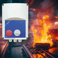 Controller for AC fan with smoke extraction button