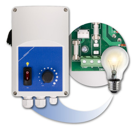 Fan speed controller light switch