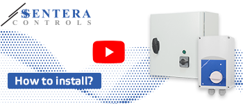 Two boxes, company logo and YouTube pictogram