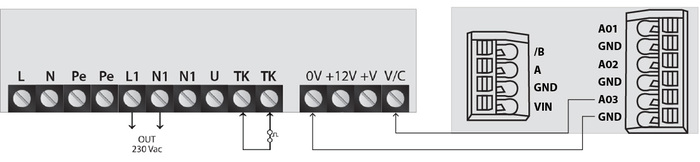 connecting STVS4 to a sensor with outputs