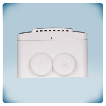 alarm signalling unit in white plastic enclosure