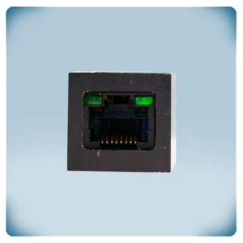 Black enclosure, RJ 45 socket