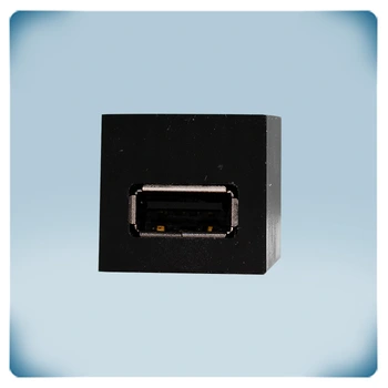 Black enclosure, USB female connector