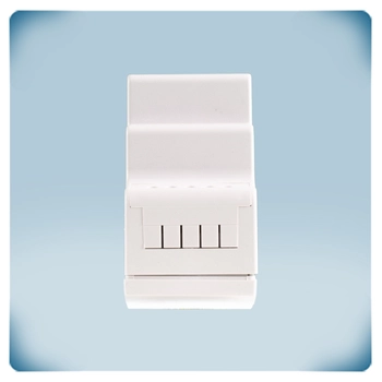 Light grey plastic enclosure RJ45 socket