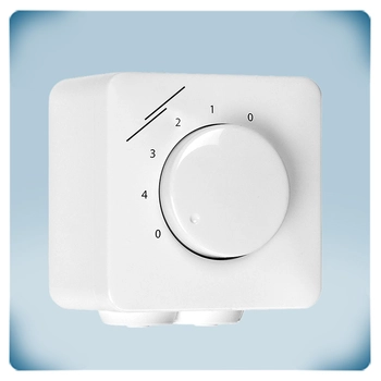 Electronic device in white plastic encloure