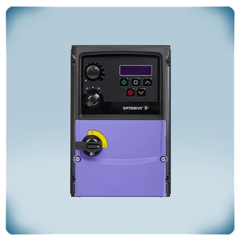 Fan speed controller in black-purple enclosure with black heat sink