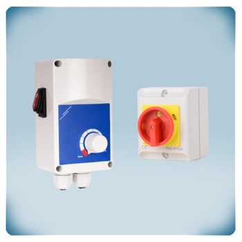 AC motor 1,5 A | Variable speed control | maintenance switch