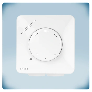 Electronic device in white plastic enclosure