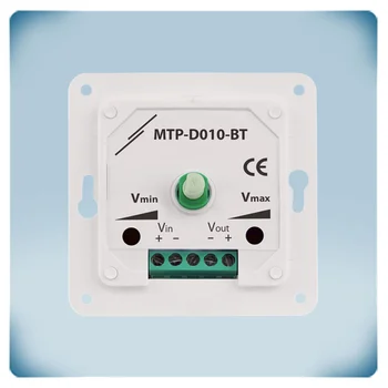 Light plastic enclosure with green terminal block