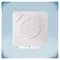 Potentiometer in a modern light grey plastic enclosure with contemporary print
