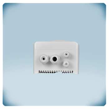 Light grey plastic and four cable glands
