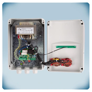 Electrical wiring in plastic enclosure