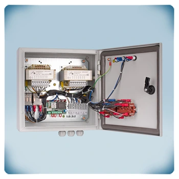 Electrical wiring in metal enclosure