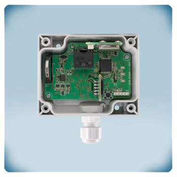 Electronic circuit in plastic enclosure