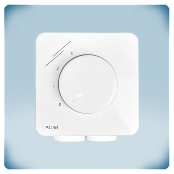 Electronic device in white plastic enclosure