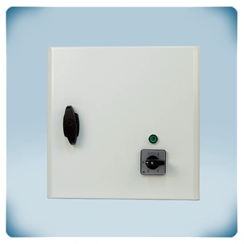 Metal enclosure, switch, LED indicator