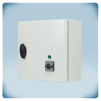 Metal enclosure, switch, LED indicator