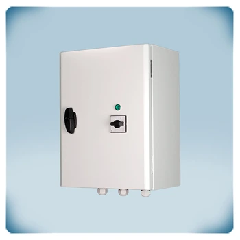 Metal enclosure, switch, LED indicator