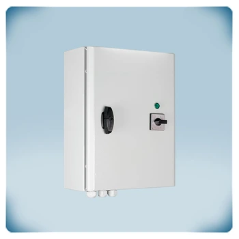 Metal enclosure, switch, LED indicator