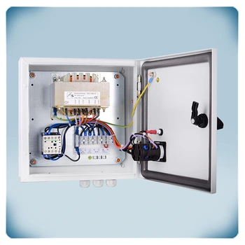 Electrical wiring in metal enclosure