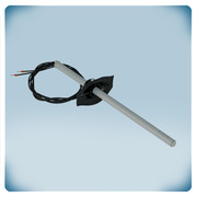 Plastic duct probe with electric cable