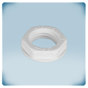 Cable gland nut M12 - Light grey