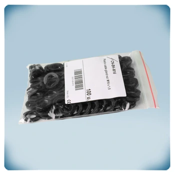 Tuercas de plástico M20 de color negroen bolso