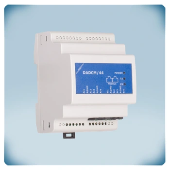 Convertidor de señal analógica en Modbus RS485 con 4 entradas te temperatura