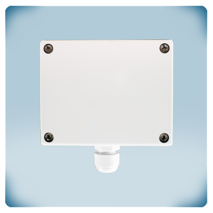 Sensor de CO2 para conducto en caja de plástico gris