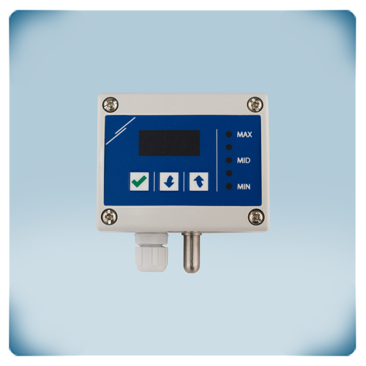 Controlador de temperatura PT1000 con salida analógica 0-10 VCC